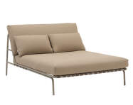 Lehátko Settle Lounge Bed bez područek, Ribbed Weave 5/taupe