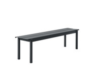 Lavice Linear Steel Bench 170 cm, black