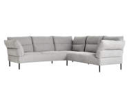 Rohová pohovka Pandarine, reclining armrest, linara 443 / black stained solid oak