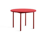 Jídelní stůl Two-Colour Ø105, maroon red/red