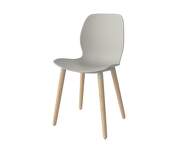 Jídelní židle Seed Wood, white pigmented oak / grey