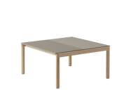 Konferenční stolek Couple 2 Tiles Plain/Wavy, taupe/oak