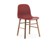 Židle Form, red/walnut