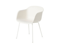 Židle Fiber Arm Chair, tube base, natural white