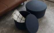 Poufy a koše Hide od Normann Copenhagen