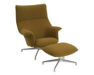 Křeslo Doze Lounge Chair & Ottoman Swivel, Hearth 8 / polished aluminum