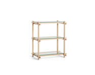 Policový systém Woody Column Low, clear glass
