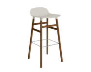Barová židle Form 75 cm, light grey/walnut