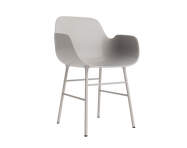 Židle Form s područkami, warm grey/steel