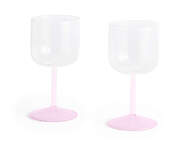 Sklenice na víno Tint 2 ks, clear, jade light pink and light pink