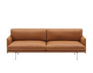 Třímístná pohovka Outline Soft, cognac