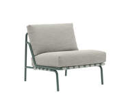 Křeslo Settle Lounge Chair bez područek, Ribbed Weave 2/dark green