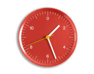 Nástěnné hodiny Wall, red