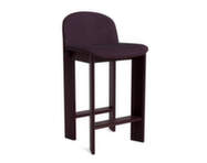 Barová židle Chisel 35 H65, dark bordeaux lacquered beech / Turf burgundy