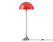 Stojací lampa Panthella 500, original opal red