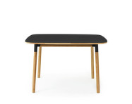 Stůl Form 120x120 cm, černá/dub