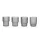 Sklenice Ripple set 4ks, smoked grey