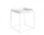 Stolek Tray Table 40x40, white