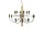 Lustr 2097/18 Frosted Bulbs, brass