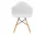 Židle Eames DAW, cotton white
