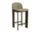 Barová židle Chisel 35 H65, green umber lacquered beech / Linara 313