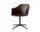 Kancelářská židle Rely HW38 s područkami, black / burnt umber