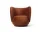 Lounge chair Rico Rich Velvet, rust