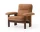 Křeslo Brasilia Lounge Chair, Dunes camel/dark stained oak