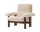 Křeslo Brasilia Lounge Chair, Sheepskin nature/dark stained oak