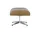 Ottoman Eames Lounge, cherry /  leather natural F78 dark sand