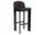 Barová židle Chisel 35 H75, black lacquered oak / Steelcut Trio 383