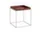 Stolek Tray Table 40x40, chocolate high gloss / silicone coated steel