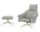 Křeslo Bascule Highback s otomanem, Cento / light lavender / light sage