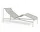 Lehátko Palissade Cord Chaise Longue, sky grey