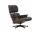 Křeslo Eames Lounge Chair Walnut Dark, Leather Natural F68 chocolate