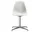 Židle Eames DSL, cotton white/polished aluminum