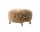 Pouf Wulff ATD3, oak/sheepskin Honey