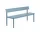 Lavice Linear Steel Bench s opěrkou 170 cm, pale blue