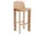 Barová židle Chisel 35 H75, lacquered oak