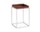Stolek Tray Table 30x30 High, chocolate high gloss / silicone coated steel