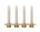 Svícen Soothe 4, brass