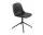 Židle Fiber Side Chair Swivel Base, black leather