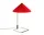 Stolní lampa Matin 380, polished brass / bright red