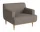 Křeslo Dover, oiled oak / Freya grey brown