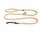 Nastavitelné vodítko Dogs Leash Braided, off-white/ochre