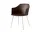 Židle Rely HW33 s područkami, chrome / burnt umber