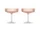 Skleničky Ripple Champagne Saucer set 2ks, blush