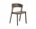 Židle Cover Side Chair, stained dark brown