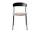 Čalouněná židle Missing Chair, black lacquered ash/Nubuck 30256