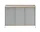 Komoda Enfold Sideboard 148x85, oak/grey